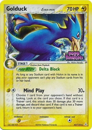 Golduck (43/110) (Delta Species) (Stamped) [EX: Holon Phantoms] | Devastation Store