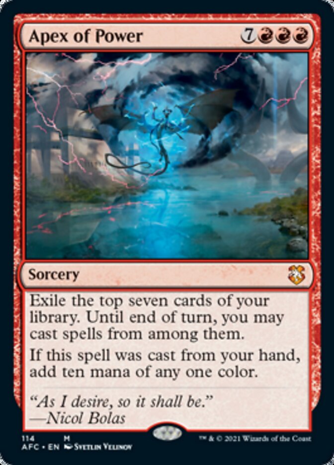 Apex of Power [Dungeons & Dragons: Adventures in the Forgotten Realms Commander] | Devastation Store
