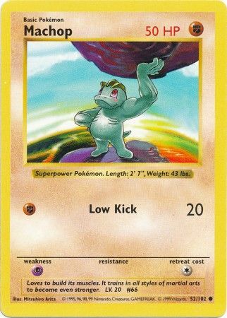 Machop (52/102) [Base Set Shadowless Unlimited] | Devastation Store