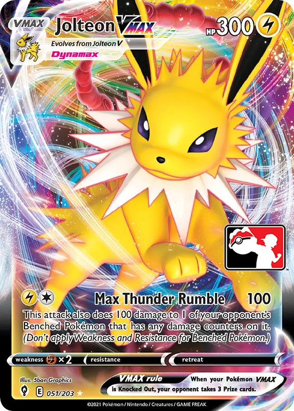 Jolteon VMAX (051/203) [Prize Pack Series One] | Devastation Store
