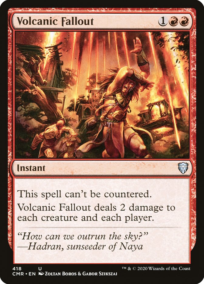 Volcanic Fallout [Commander Legends] | Devastation Store