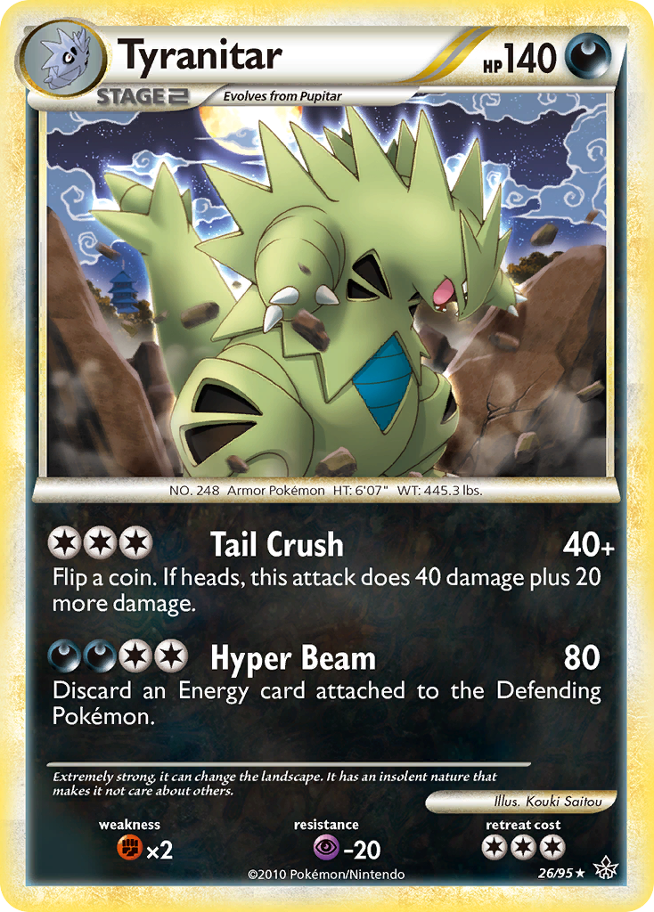 Tyranitar (26/95) [HeartGold & SoulSilver: Unleashed] | Devastation Store