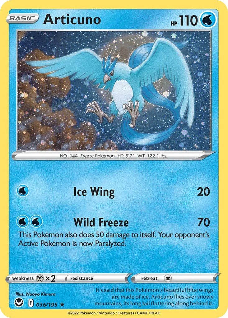 Articuno (036/195) (Cosmos Holo) [Sword & Shield: Base Set] | Devastation Store