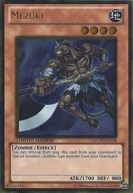 Mezuki [GLD3-EN018] Gold Rare | Devastation Store