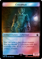 Alien Rhino // Cyberman Double-Sided Token (Surge Foil) [Doctor Who Tokens] | Devastation Store
