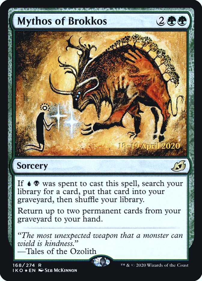 Mythos of Brokkos  [Ikoria: Lair of Behemoths Prerelease Promos] | Devastation Store