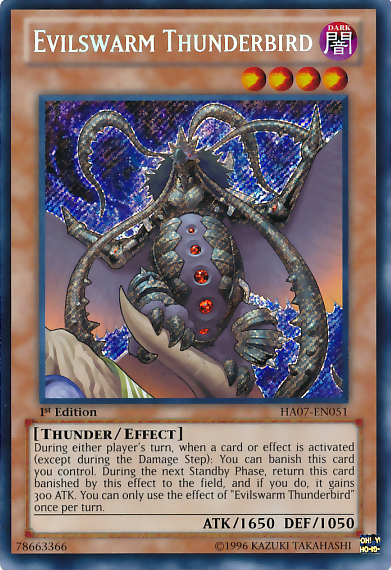 Evilswarm Thunderbird [HA07-EN051] Secret Rare | Devastation Store