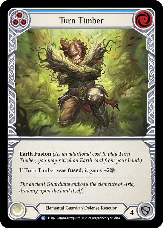 Turn Timber (Blue) [ELE012] (Tales of Aria)  1st Edition Normal | Devastation Store