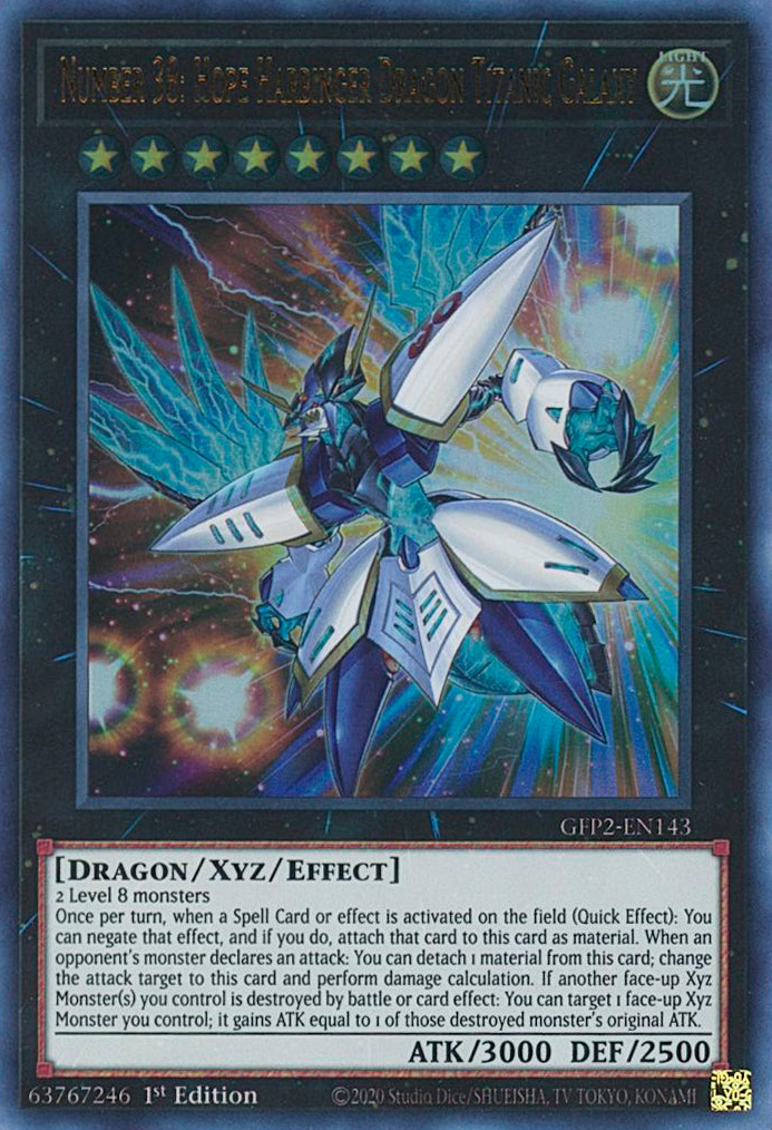 Number 38: Hope Harbinger Dragon Titanic Galaxy [GFP2-EN143] Ultra Rare | Devastation Store