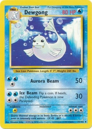 Dewgong (25/102) [Base Set Unlimited] | Devastation Store
