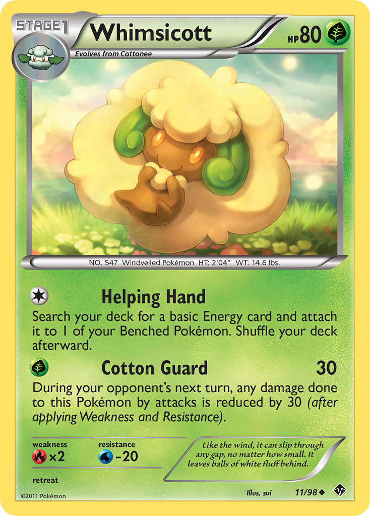 Whimsicott (11/98) [Black & White: Emerging Powers] | Devastation Store