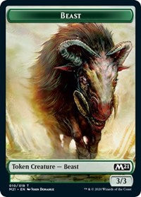 Beast // Griffin Double-sided Token [Core Set 2021 Tokens] | Devastation Store