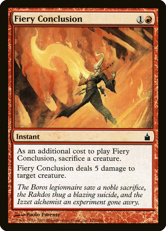 Fiery Conclusion [Ravnica: City of Guilds] | Devastation Store