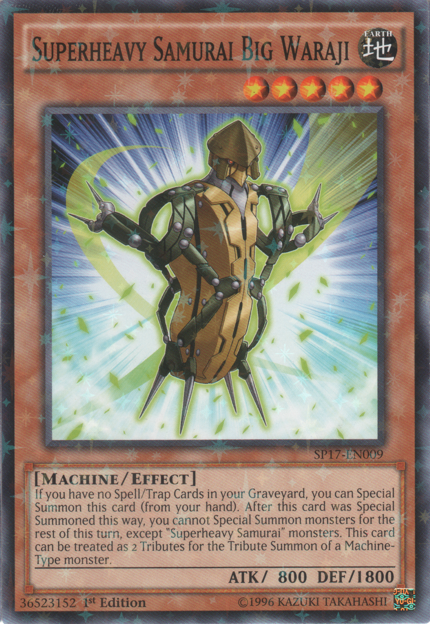 Superheavy Samurai Big Waraji [SP17-EN009] Starfoil Rare | Devastation Store