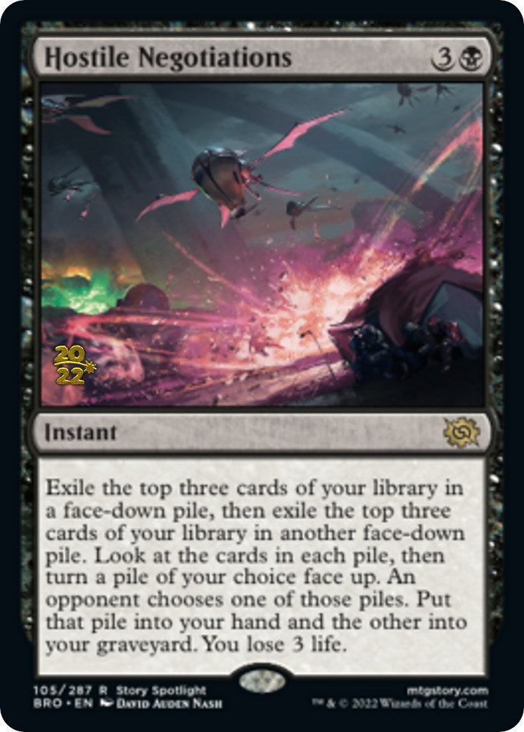Hostile Negotiations [The Brothers' War Prerelease Promos] | Devastation Store