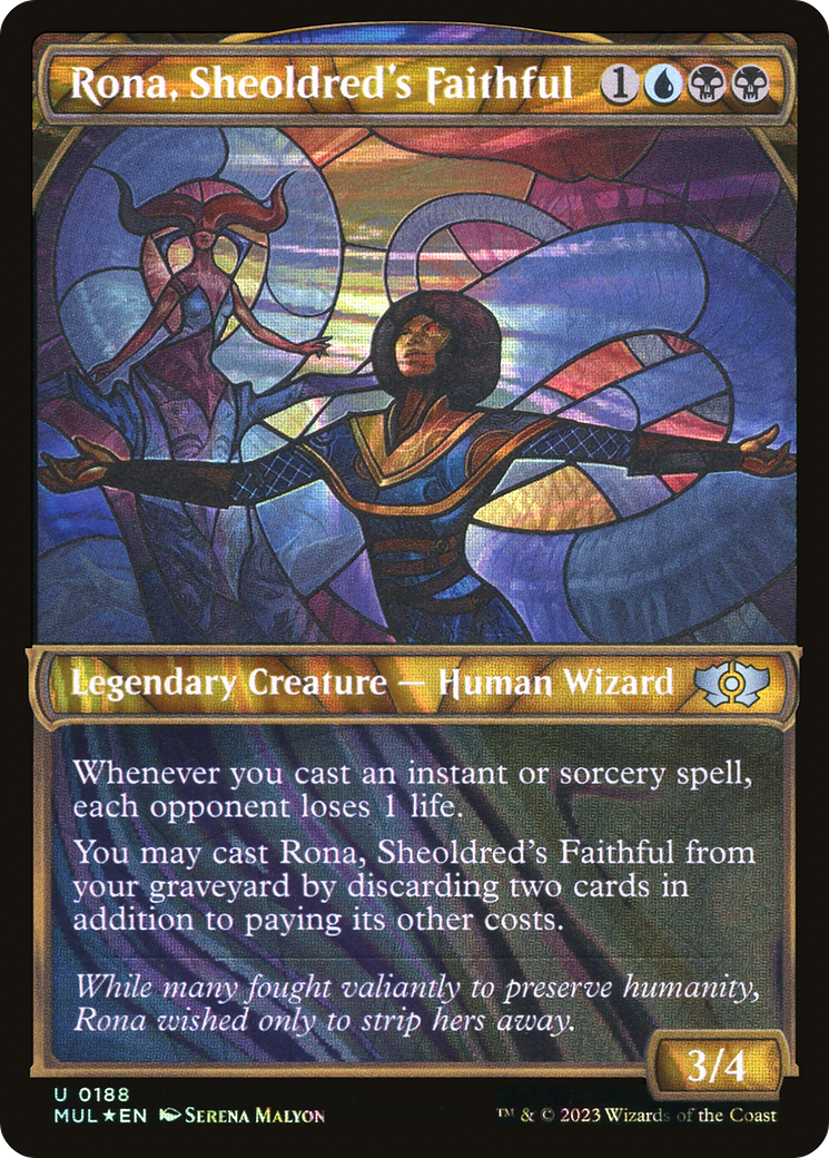 Rona, Sheoldred's Faithful (Halo Foil) [Multiverse Legends] | Devastation Store