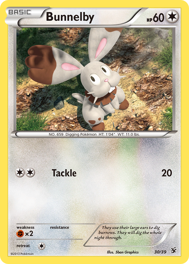 Bunnelby (30/39) [XY: Kalos Starter Set] | Devastation Store