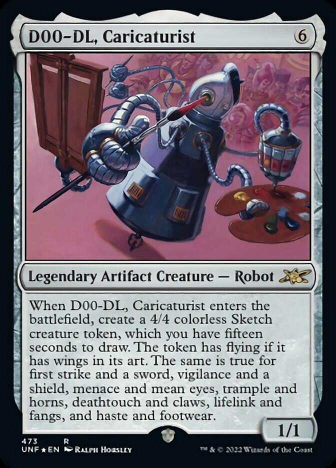 D00-DL, Caricaturist (Galaxy Foil) [Unfinity] | Devastation Store