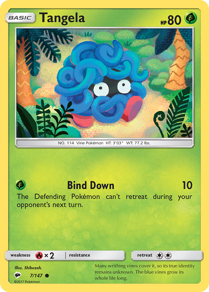 Tangela (7/147) [Sun & Moon: Burning Shadows] | Devastation Store
