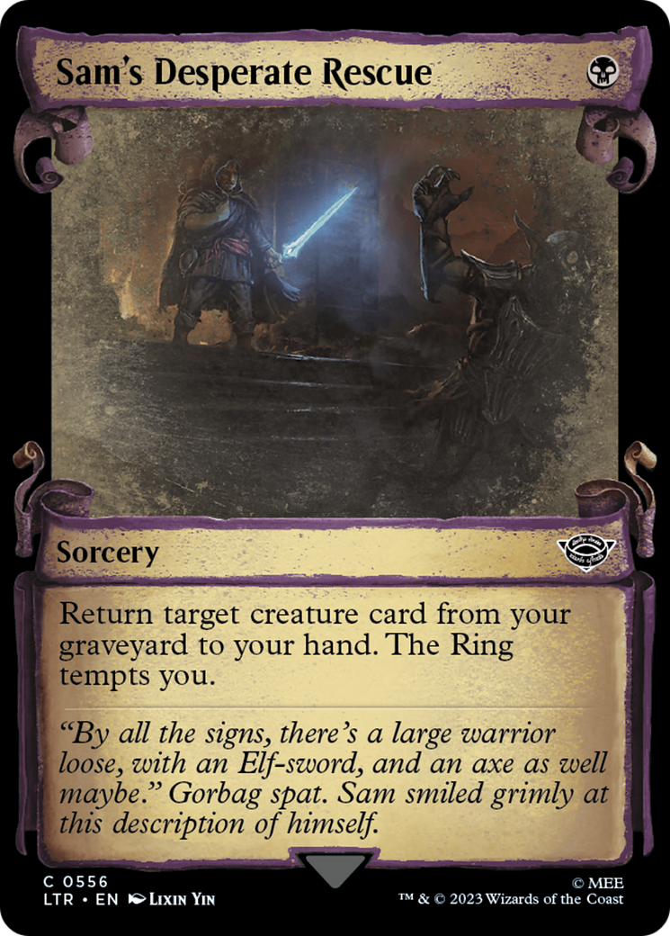 Sam's Desperate Rescue [The Lord of the Rings: Tales of Middle-Earth Showcase Scrolls] | Devastation Store
