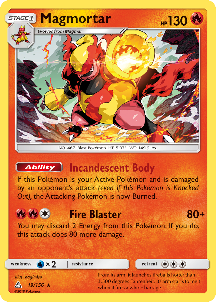 Magmortar (19/156) [Sun & Moon: Ultra Prism] | Devastation Store