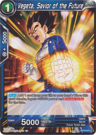 Vegeta, Savior of the Future (BT10-041) [Rise of the Unison Warrior 2nd Edition] | Devastation Store