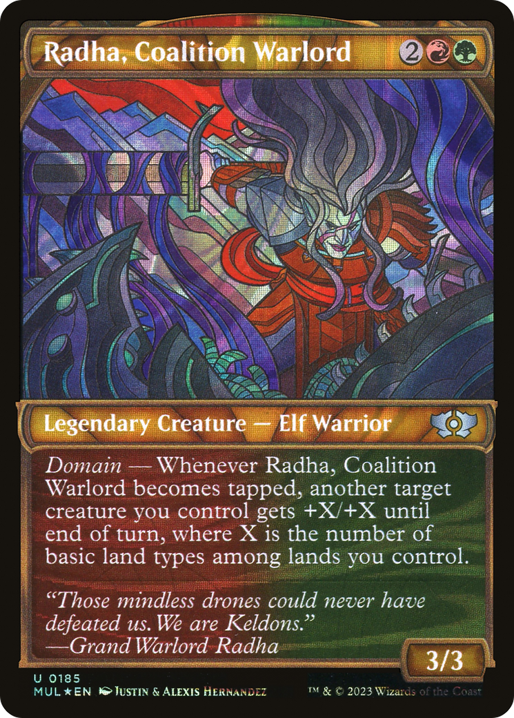 Radha, Coalition Warlord (Halo Foil) [Multiverse Legends] | Devastation Store