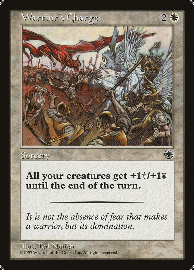 Warrior's Charge (With Flavor Text) [Portal] - Devastation Store | Devastation Store