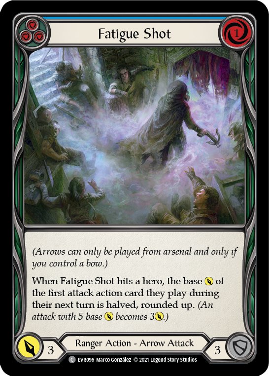 Fatigue Shot (Blue) [EVR096] (Everfest)  1st Edition Rainbow Foil | Devastation Store
