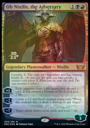 Ob Nixilis, the Adversary [Streets of New Capenna Prerelease Promos] | Devastation Store