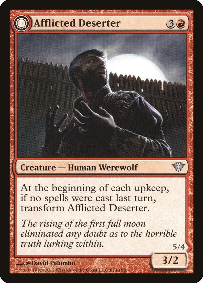 Afflicted Deserter // Werewolf Ransacker [Dark Ascension] | Devastation Store