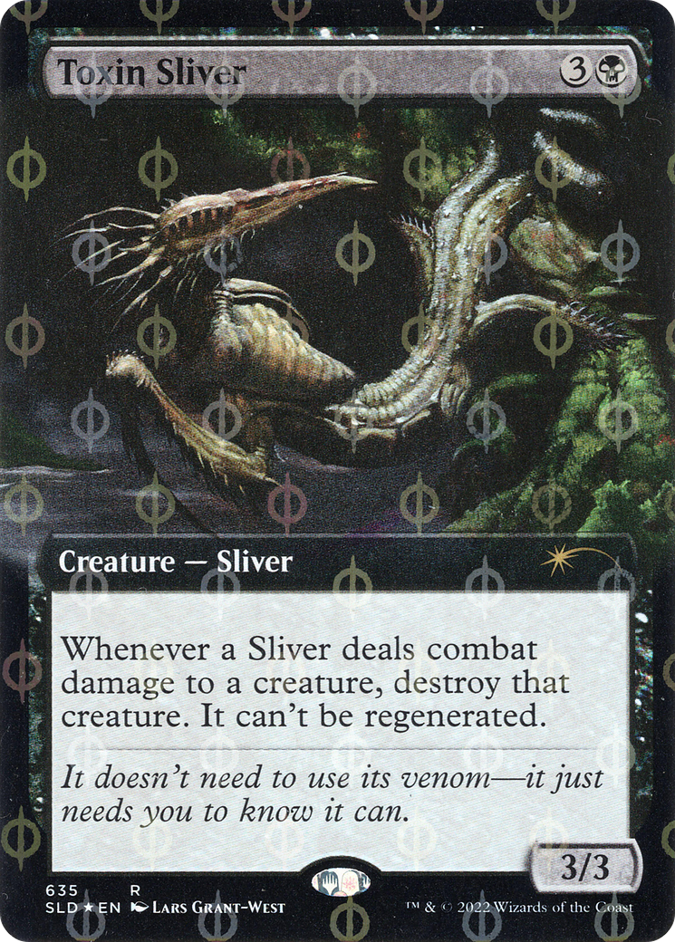 Toxin Sliver (Extended Art) (Step-and-Compleat Foil) [Secret Lair Drop Promos] | Devastation Store