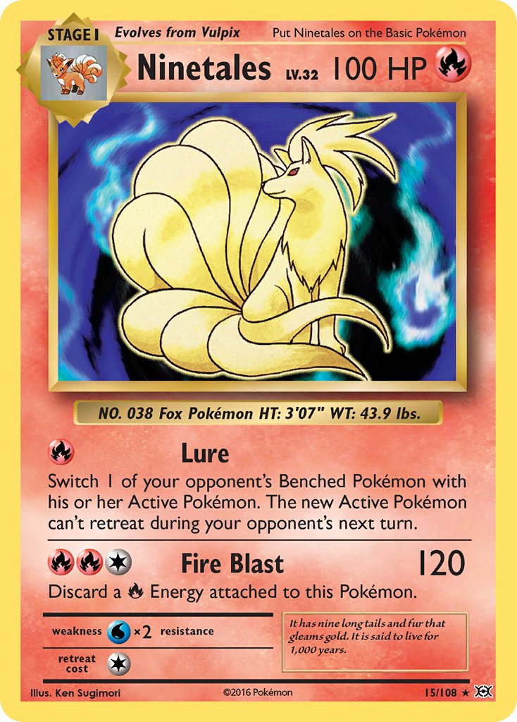 Ninetales (15/108) (Theme Deck Exclusive) [XY: Evolutions] | Devastation Store