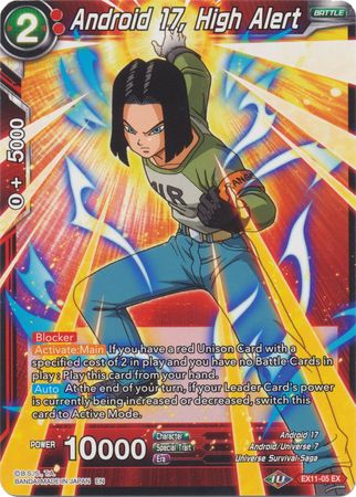 Android 17, High Alert [EX11-05] | Devastation Store