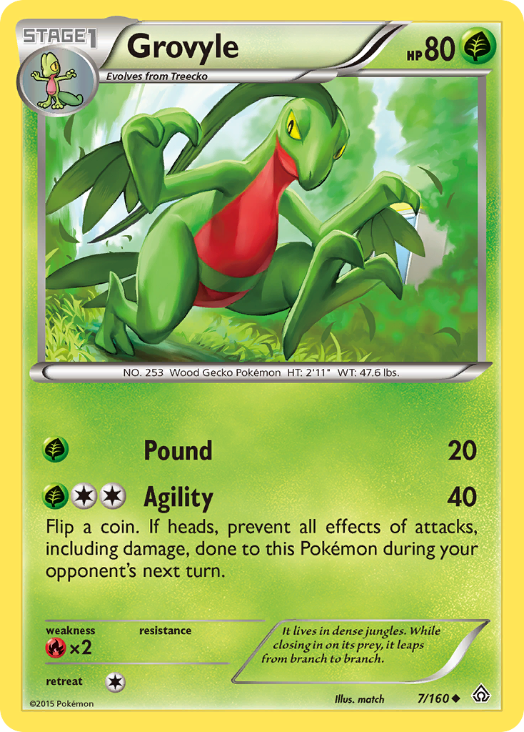 Grovyle (7/160) [XY: Primal Clash] | Devastation Store