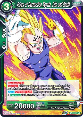 Prince of Destruction Vegeta, Life and Death [BT11-067] | Devastation Store