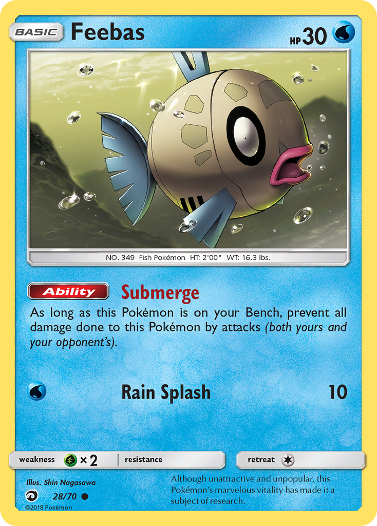 Feebas (28/70) [Sun & Moon: Dragon Majesty] | Devastation Store