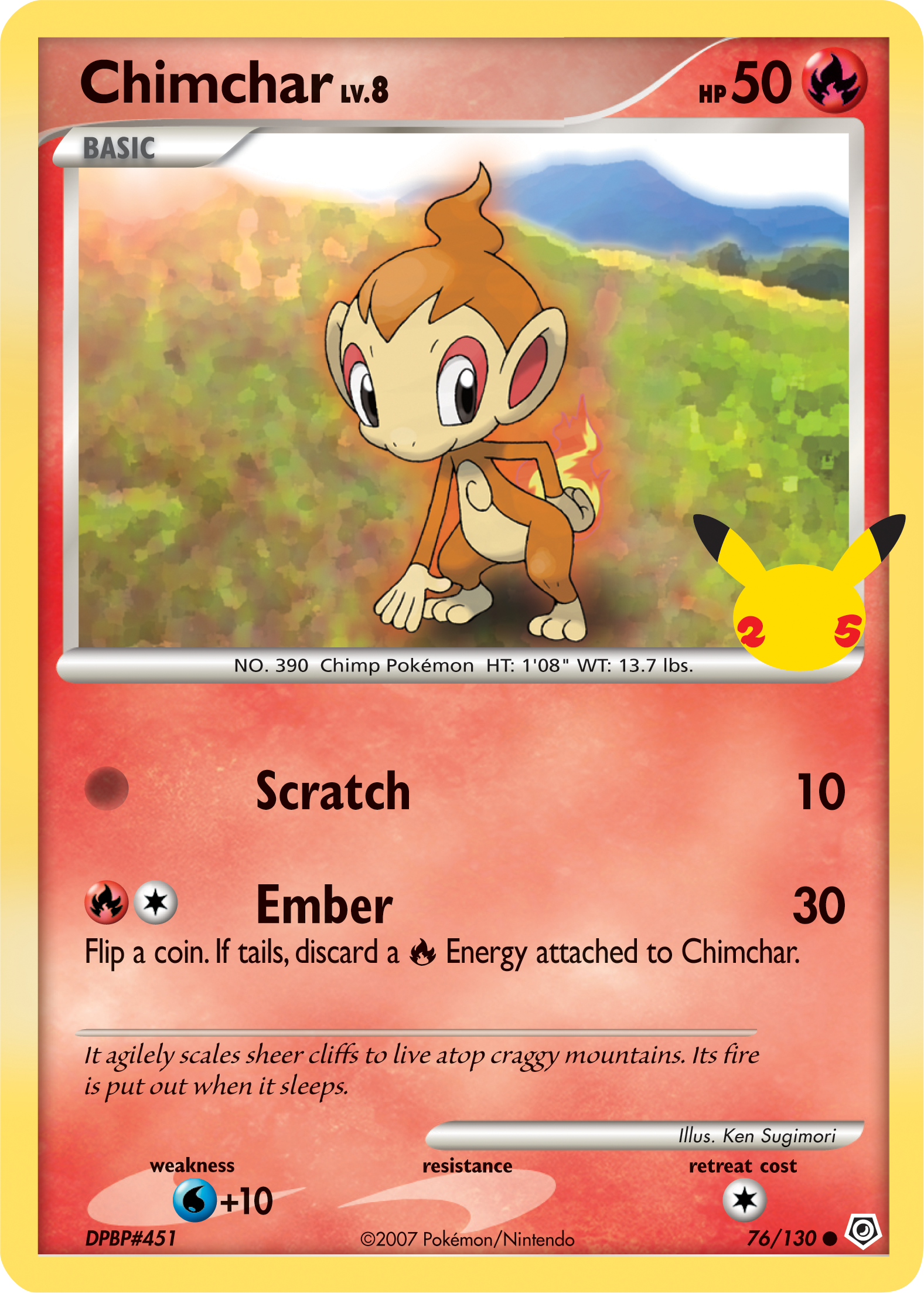 Chimchar (76/130) [First Partner Pack] | Devastation Store