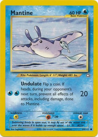 Mantine (64/111) [Neo Genesis Unlimited] | Devastation Store