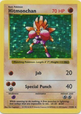 Hitmonchan (7/102) [Base Set Shadowless Unlimited] | Devastation Store