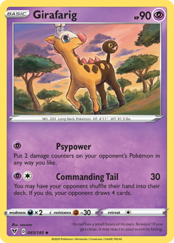 Girafarig (065/185) [Sword & Shield: Vivid Voltage] | Devastation Store