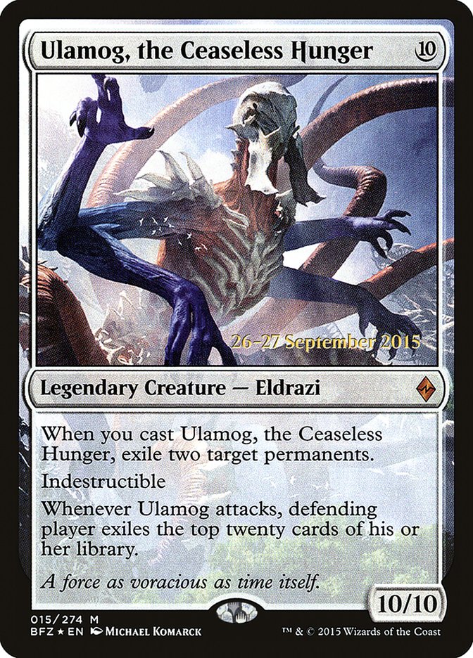 Ulamog, the Ceaseless Hunger  [Battle for Zendikar Prerelease Promos] | Devastation Store