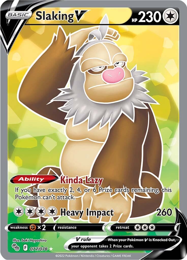 Slaking V (077/078) [Pokémon GO] | Devastation Store