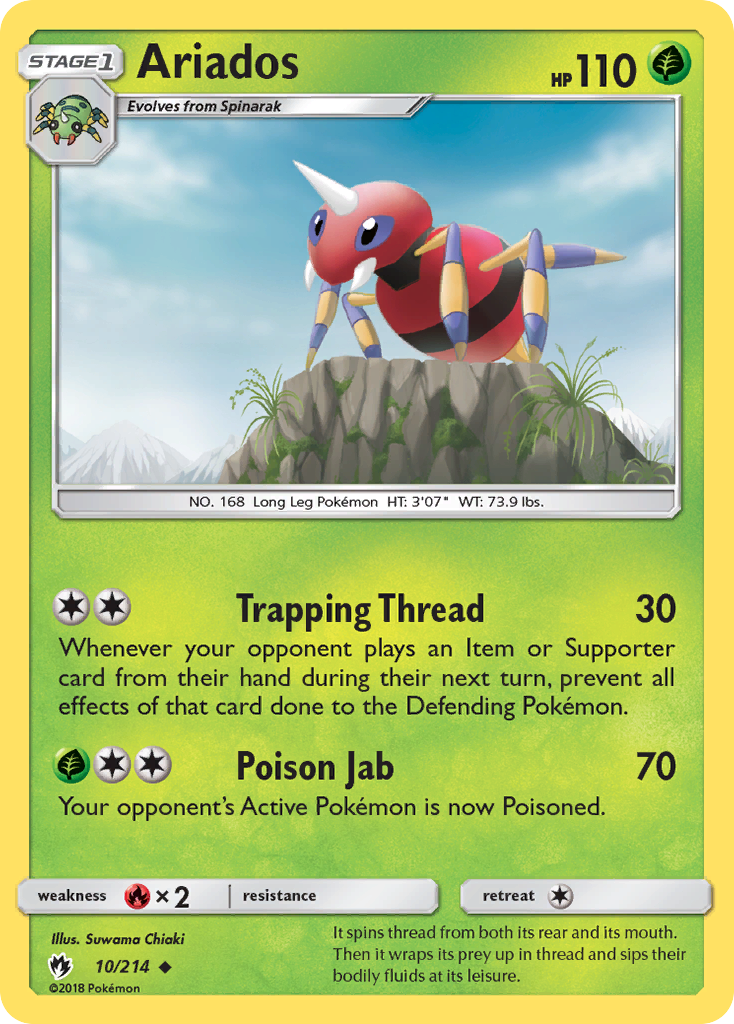 Ariados (10/214) [Sun & Moon: Lost Thunder] | Devastation Store