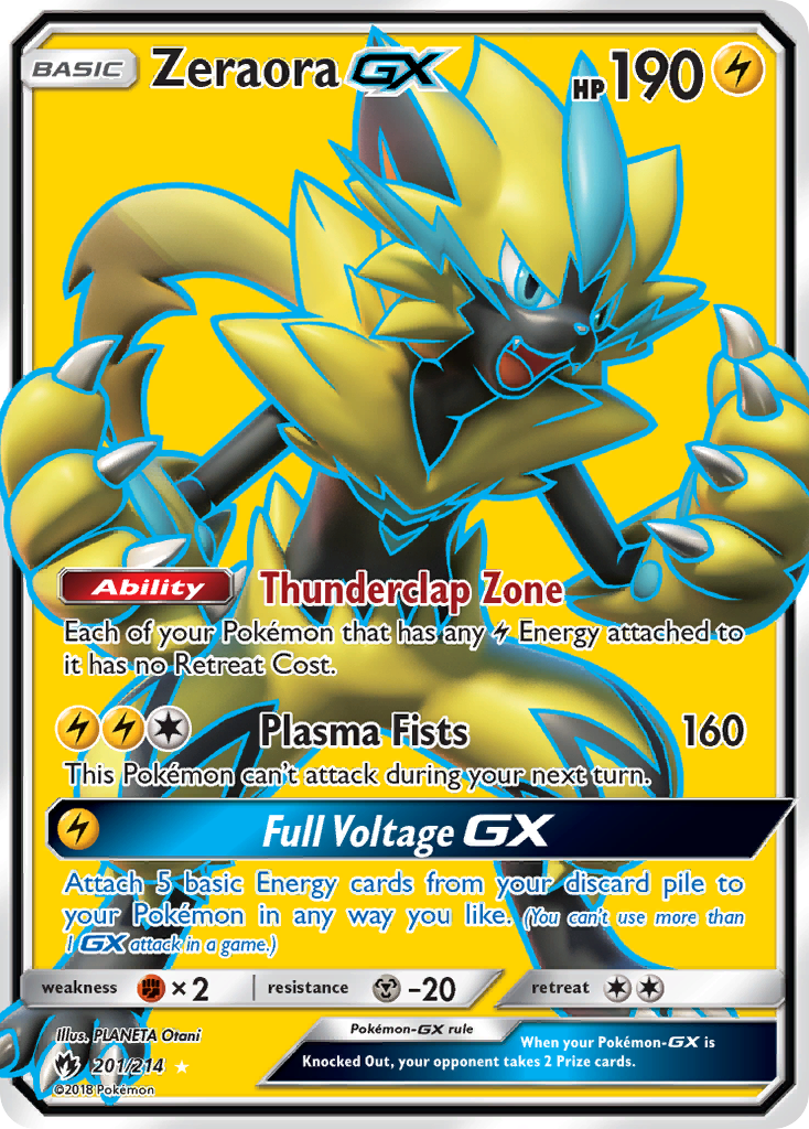 Zeraora GX (201/214) [Sun & Moon: Lost Thunder] | Devastation Store