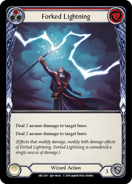 Forked Lightning [ARC120-S] 1st Edition Normal - Devastation Store | Devastation Store