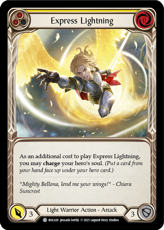 Express Lightning (Yellow) [BOL020] (Monarch Boltyn Blitz Deck) | Devastation Store