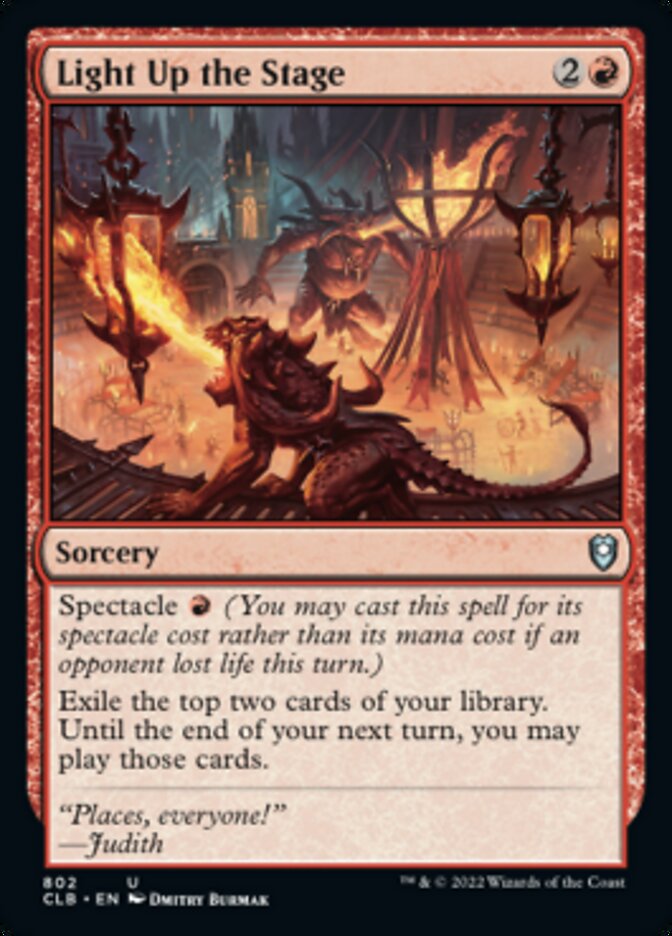Light Up the Stage [Commander Legends: Battle for Baldur's Gate] | Devastation Store