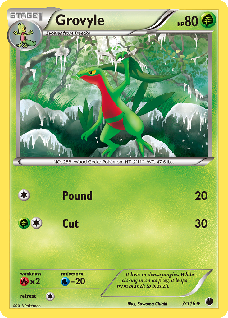 Grovyle (7/116) [Black & White: Plasma Freeze] | Devastation Store