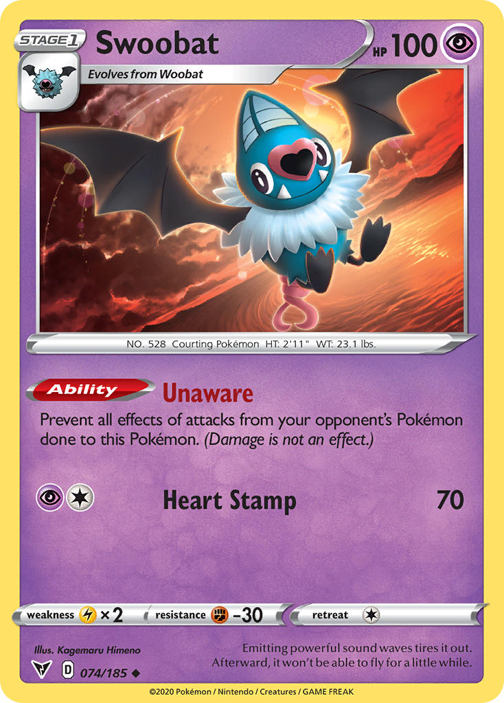 Swoobat (074/185) [Sword & Shield: Vivid Voltage] | Devastation Store